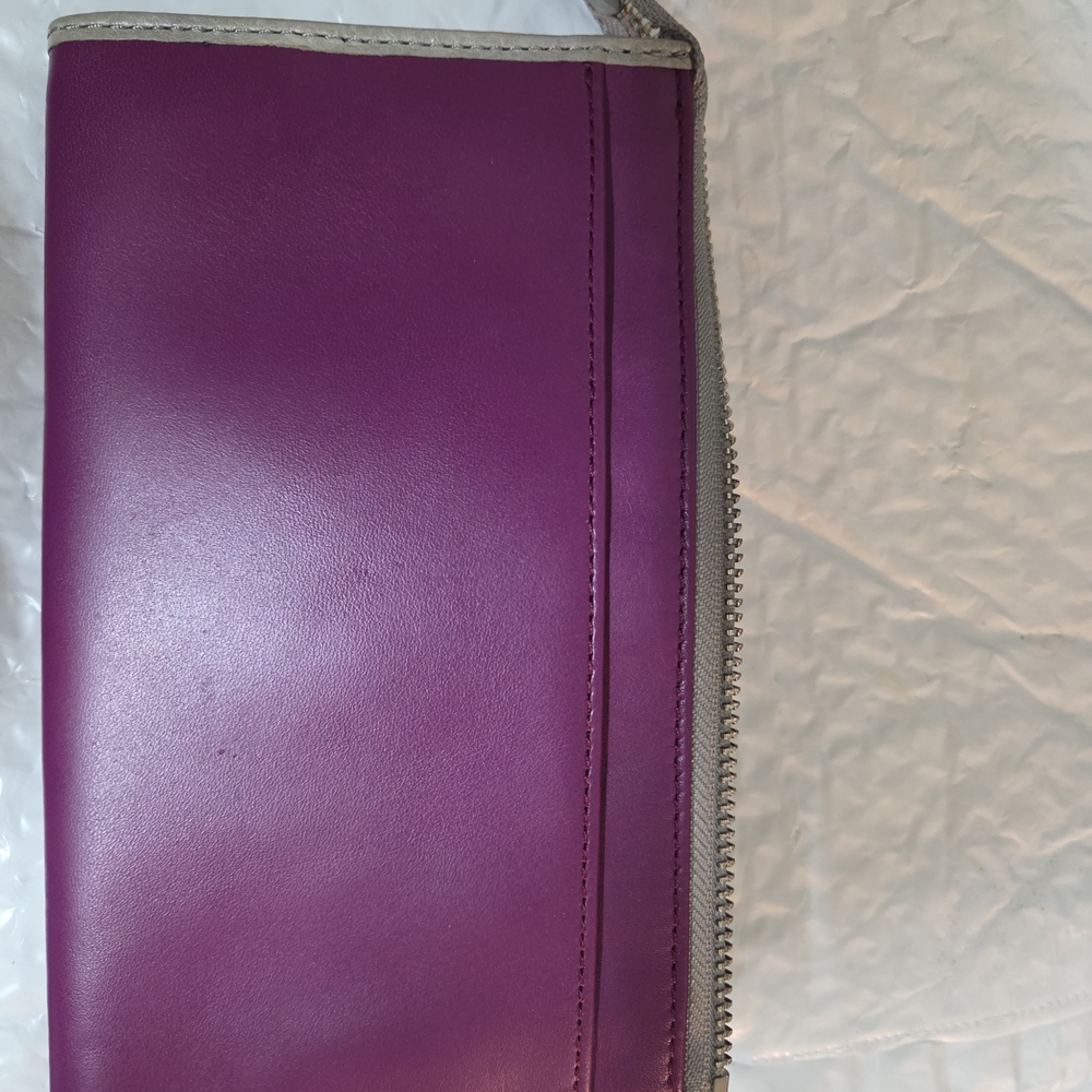 Coach Plum and Taupe Women's Wallet - Picture 5 of 5